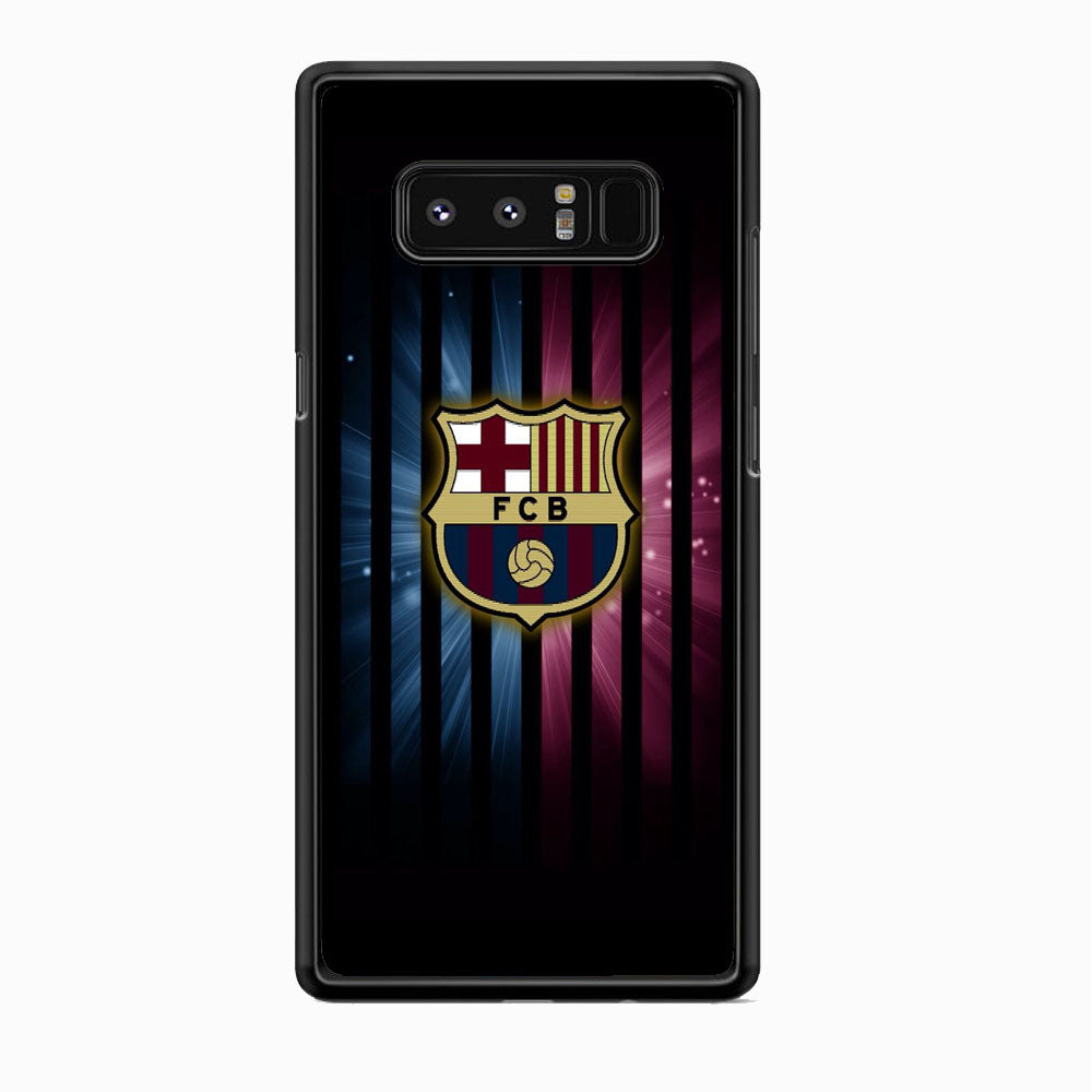Barcelona Emblem Stripe Black Samsung Galaxy Note 8 Case