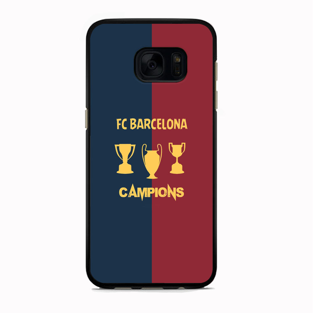 Barcelona FC Treble Winner Samsung Galaxy S7 Edge Case