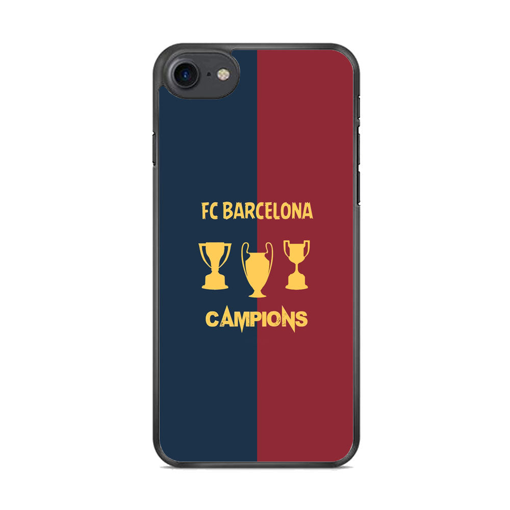 Barcelona FC Treble Winner iPhone 8 Case