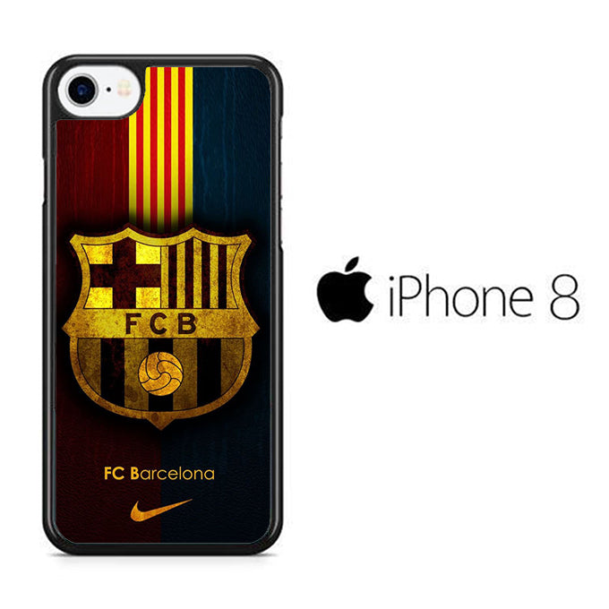 Barcelona Logo Stripe iPhone 8 Case