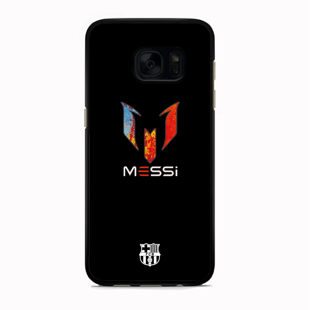 Barcelona Messi Logo Splash Colour Samsung Galaxy S7 Case
