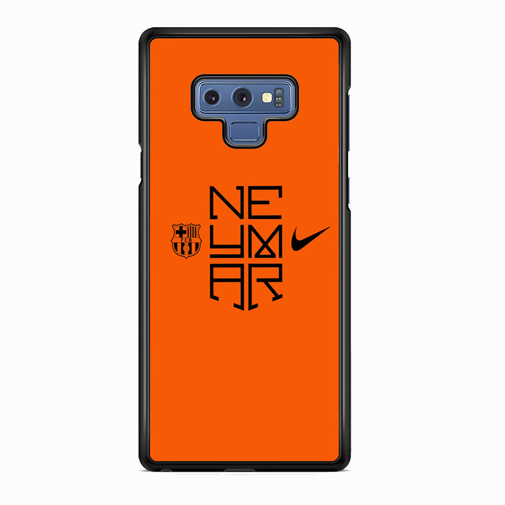 Barcelona Neymar Logo Orange Samsung Galaxy Note 9 Case