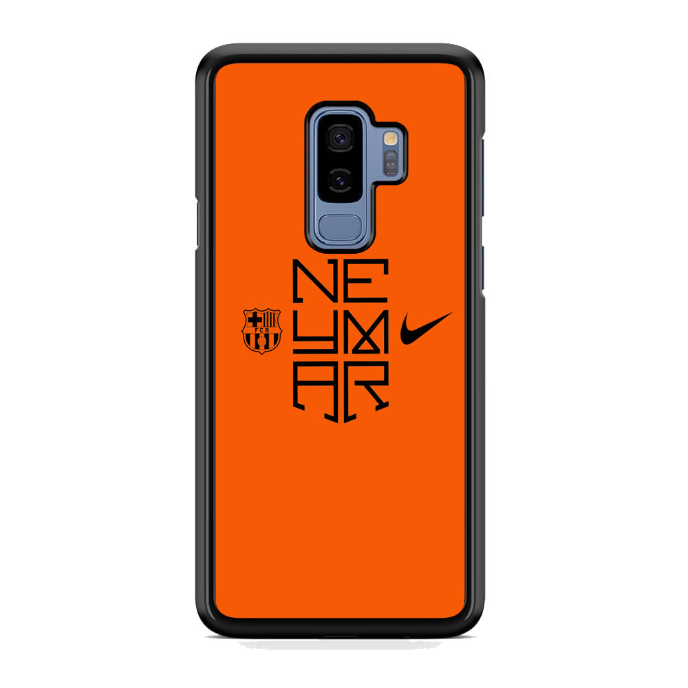 Barcelona Neymar Logo Orange Samsung Galaxy S9 Plus Case