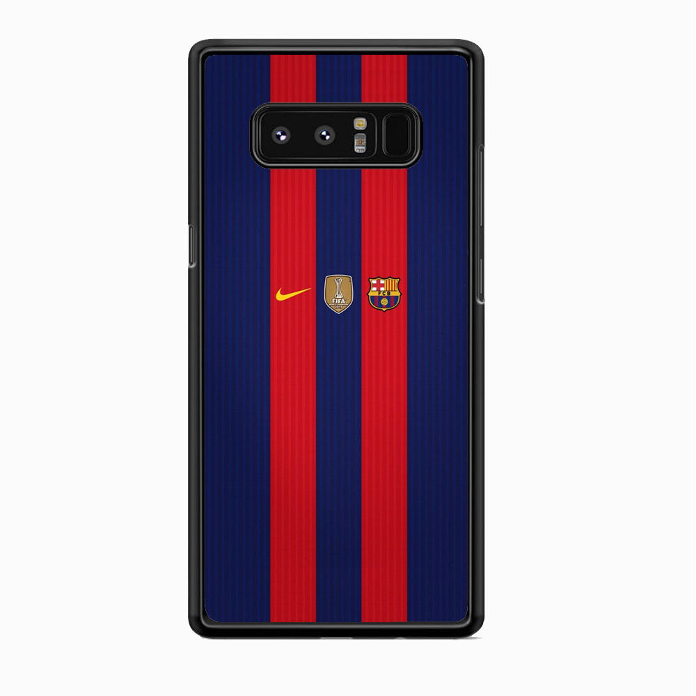Barcelona Stripe Jersey Three Logo Samsung Galaxy Note 8 Case