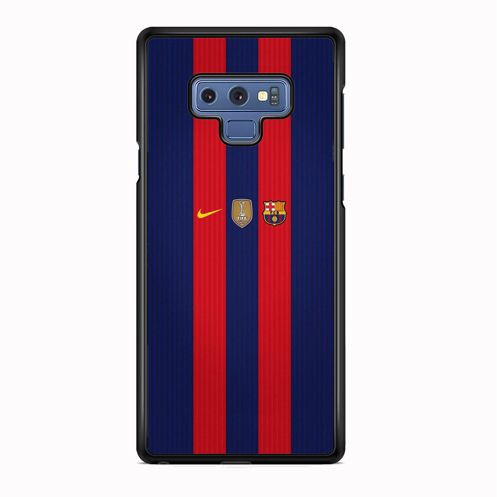 Barcelona Stripe Jersey Three Logo Samsung Galaxy Note 9 Case