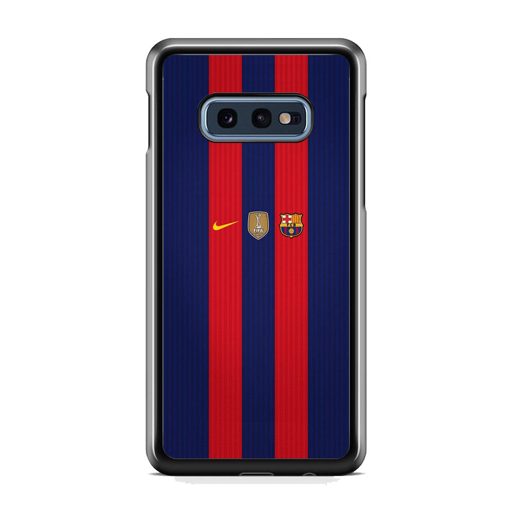 Barcelona Stripe Jersey Three Logo Samsung Galaxy 10e Case