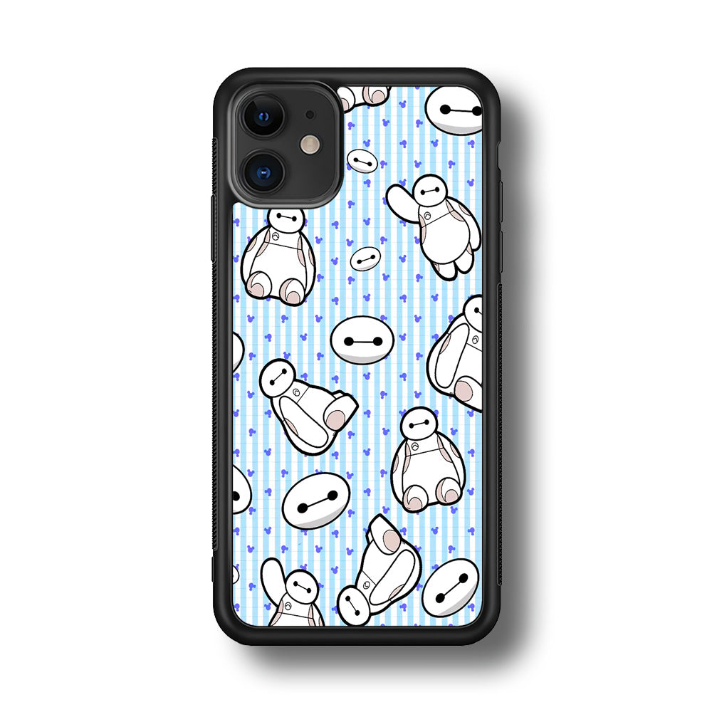 Big Hero 6 Baymax Stripe And Love iPhone 11 Case