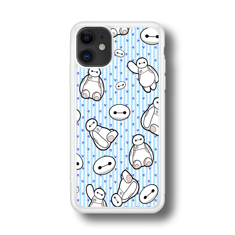 Big Hero 6 Baymax Stripe And Love iPhone 11 Case