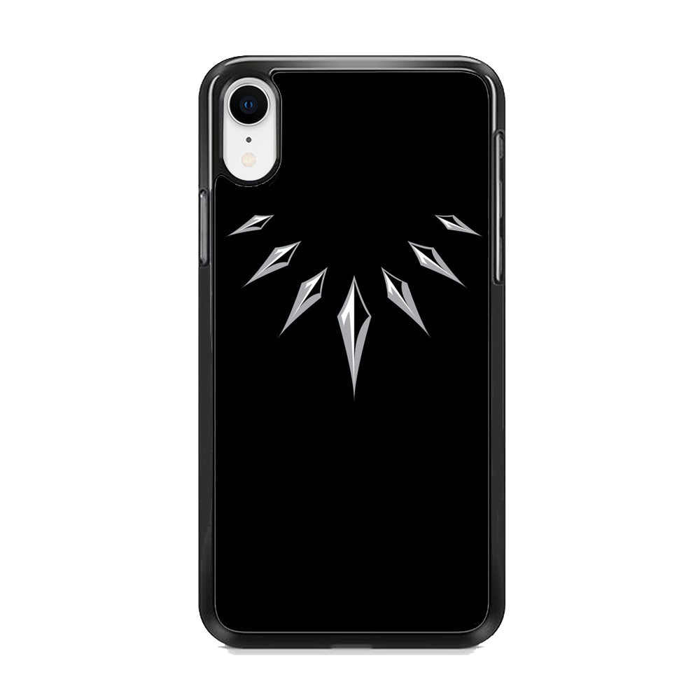 Black Panther Necklace Symbol Character iPhone XR Case