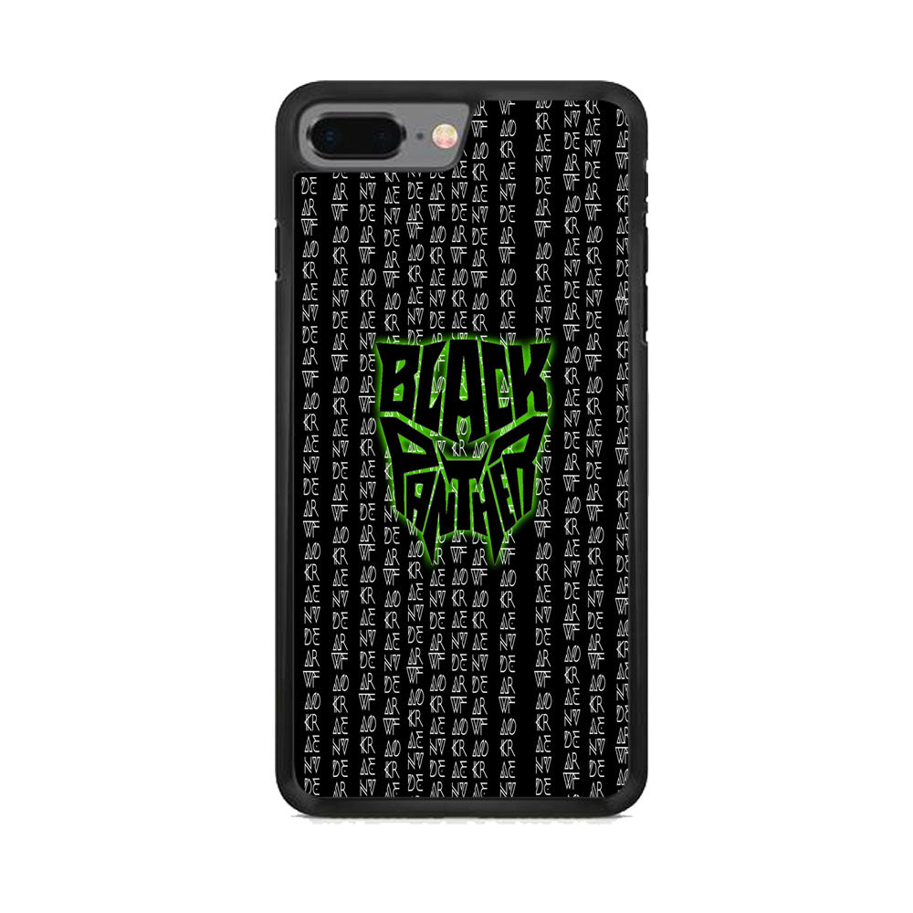 Black Panther Wakanda Forever Matrix Style iPhone 7 Plus Case