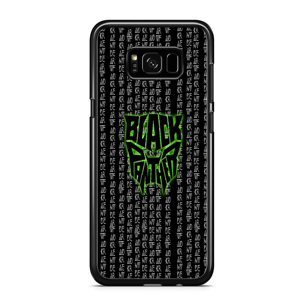 Black Panther Wakanda Forever Matrix Style Samsung Galaxy S8 Case