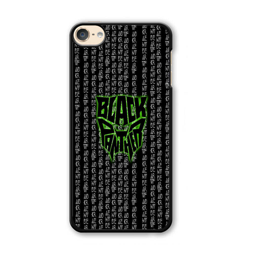 Black Panther Wakanda Forever Matrix Style iPod Touch 6 Case - Ezzystore