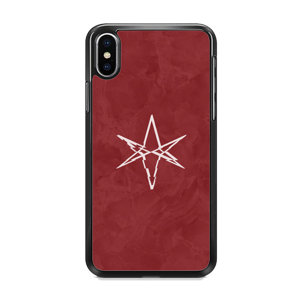 Bring Me The Horizon Maroon Marble iPhone Xs Case