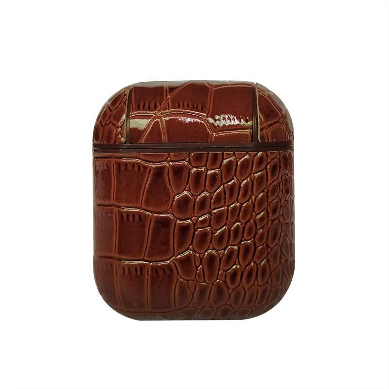 Skin Animal Crocodile Colour PU Leather Protective Case Cover For Apple Airpods
