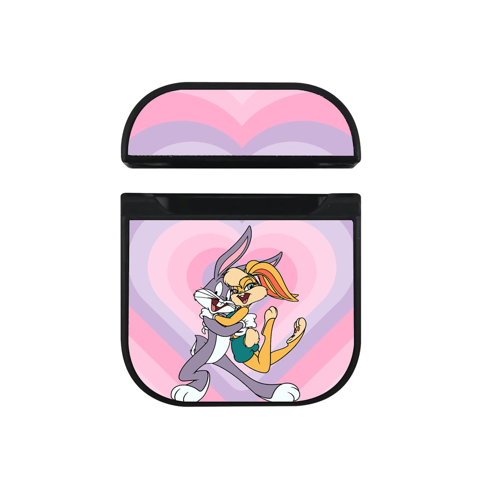 Bugs Bunny Lola Bunny Couple Hard Plastic Case Cover For Apple Airpods