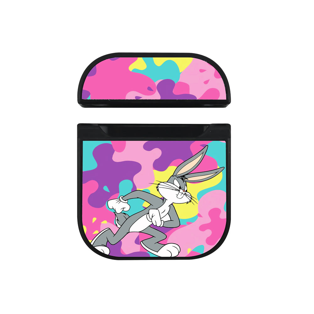 Bugs Bunny Spash Camo Hard Plastic Case Cover For Apple Airpods