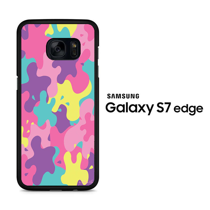 Camo Pink Rainbow Samsung Galaxy S7 Edge Case