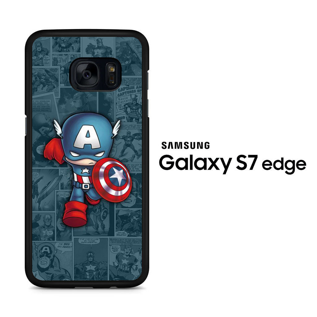 Captain America Comic Samsung Galaxy S7 Edge Case
