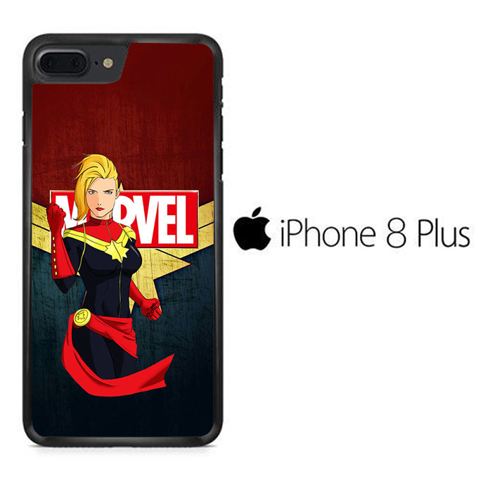 Captain Marvel Red Navy iPhone 8 Plus Case