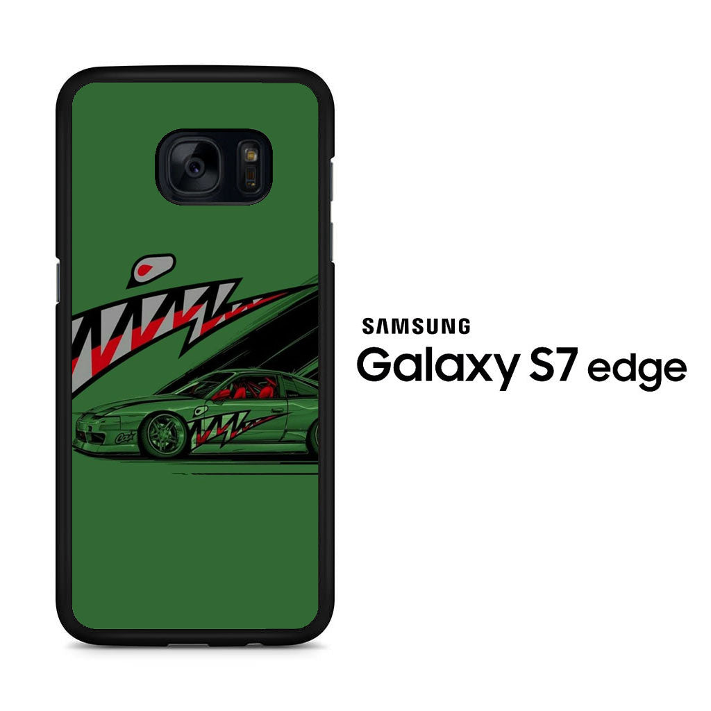 Car Green Shark Samsung Galaxy S7 Edge Case