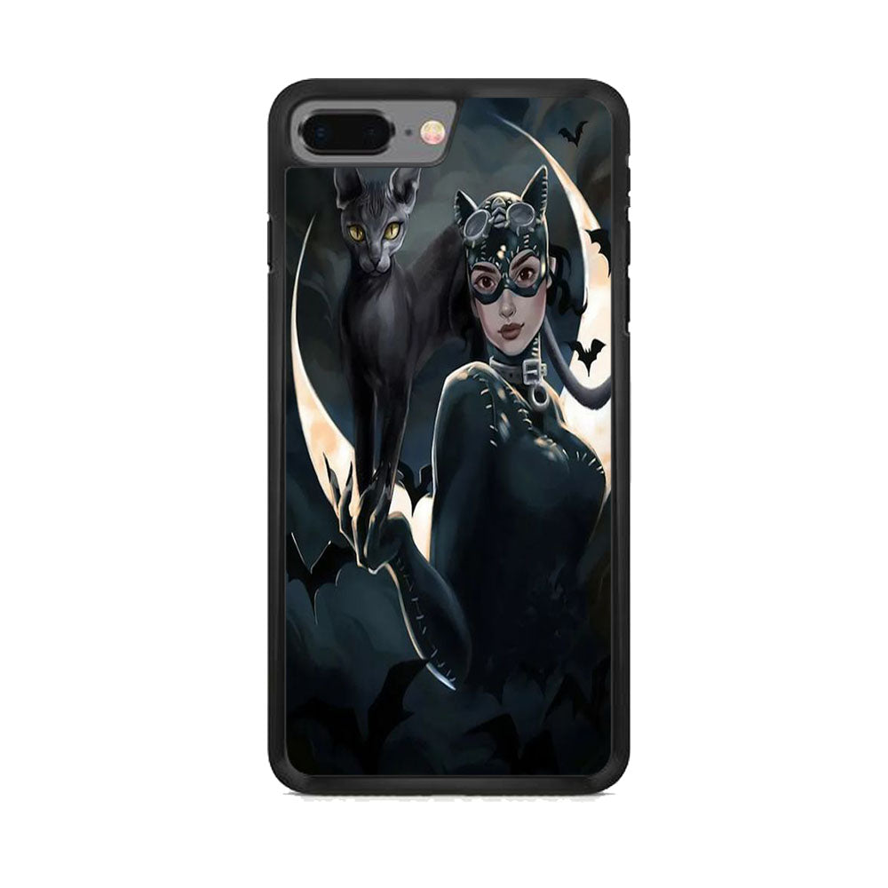 Cat Woman Dark Bat Cat iPhone 7 Plus Case