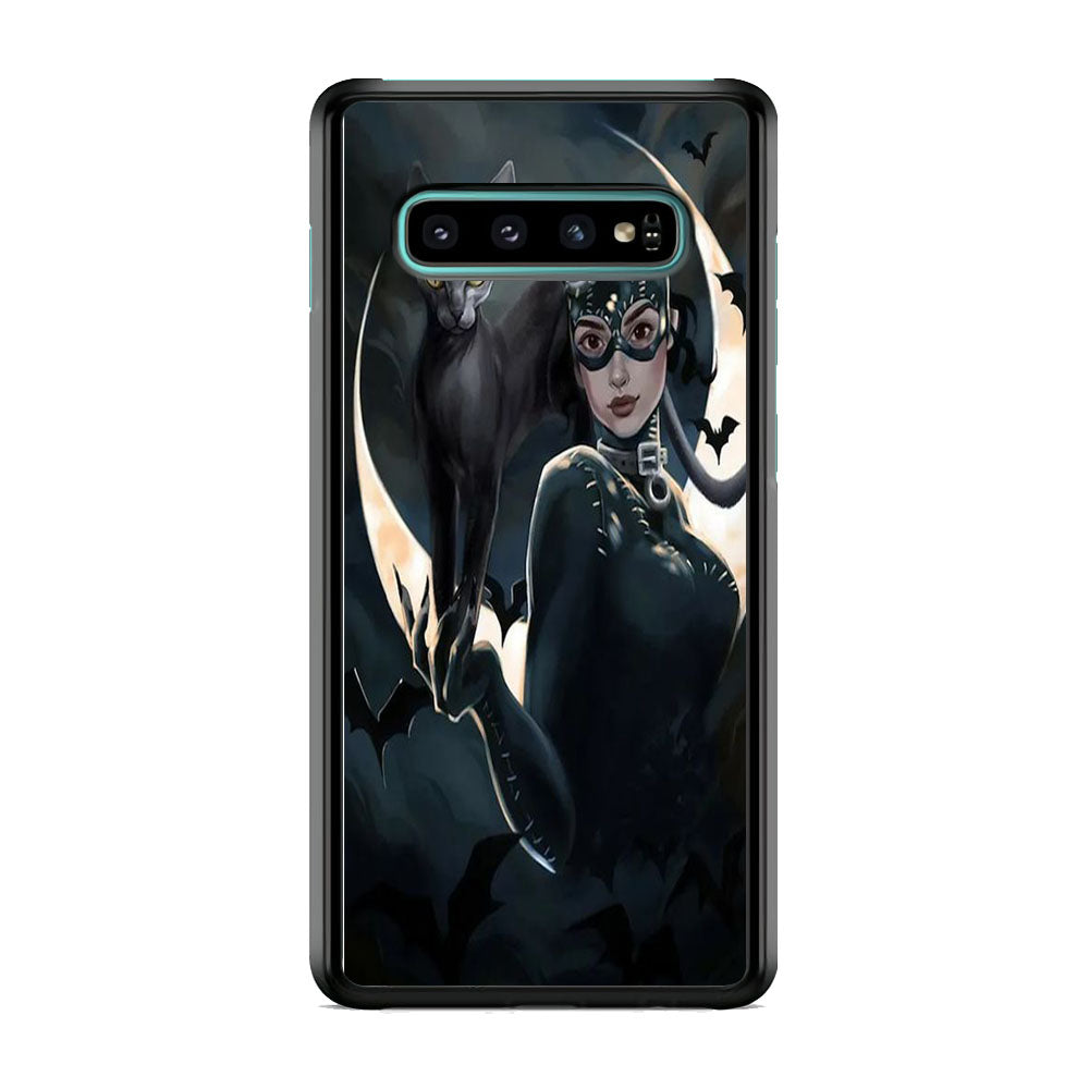 Cat Woman Dark Bat Cat Samsung Galaxy S10 Plus Case