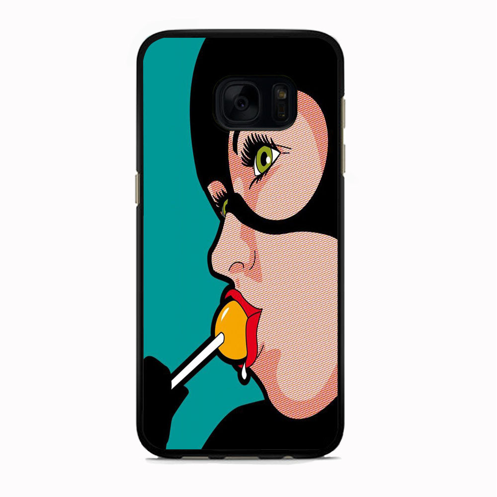 Cat Woman Lolipop Candy Samsung Galaxy S7 Edge Case
