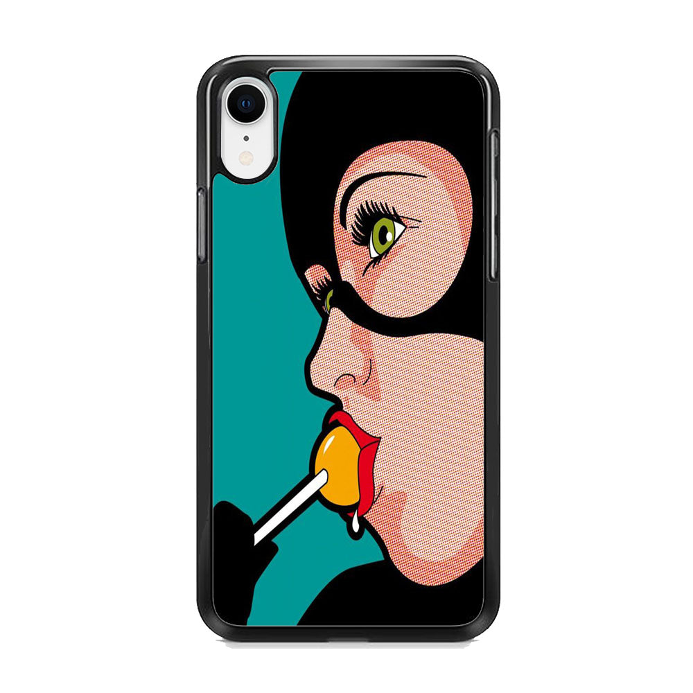 Cat Woman Lolipop Candy iPhone XR Case