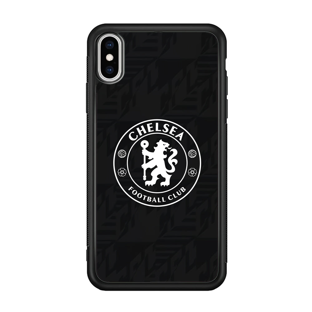 Chelsea FC Pattern of Jersey iPhone XS Case