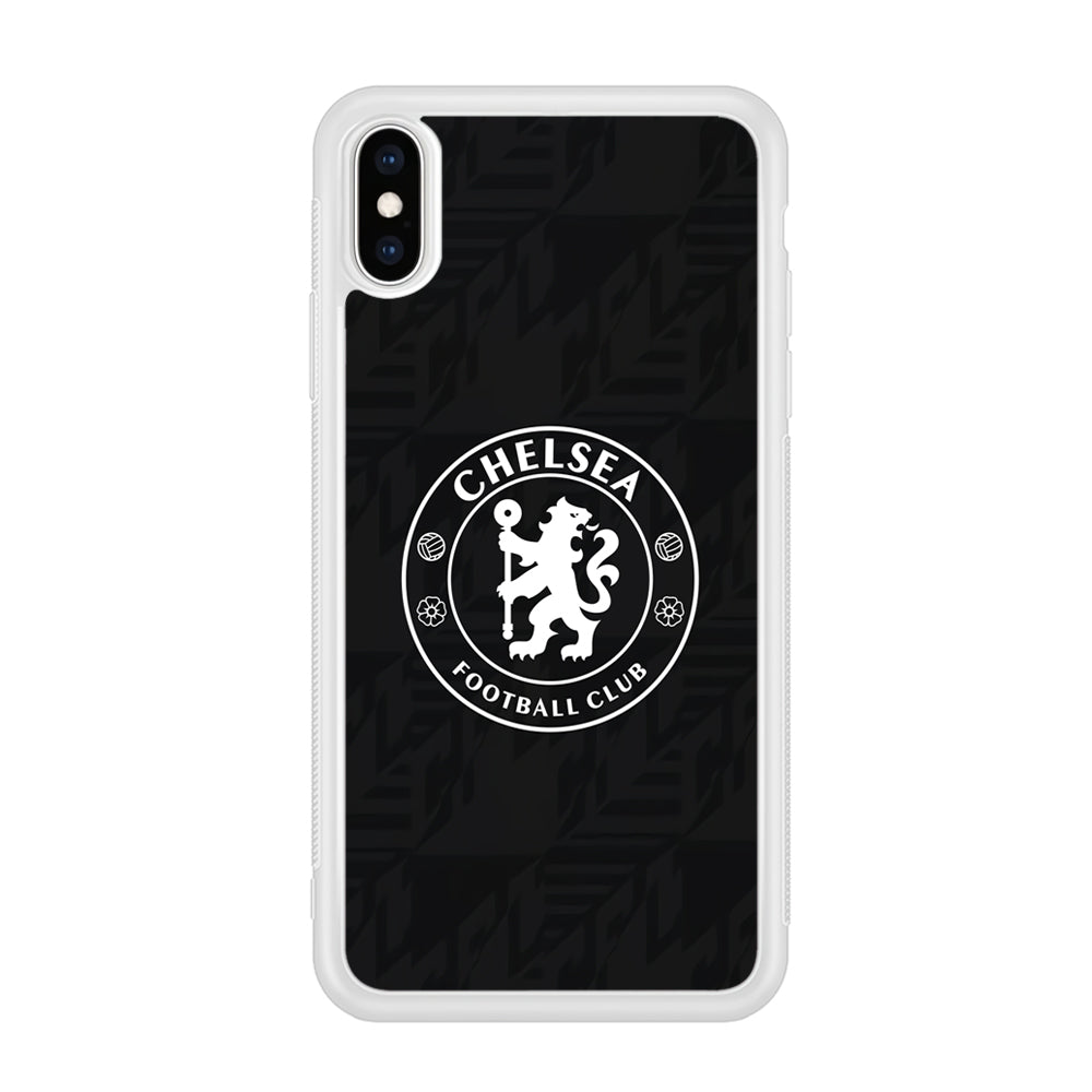 Chelsea FC Pattern of Jersey iPhone XS Case
