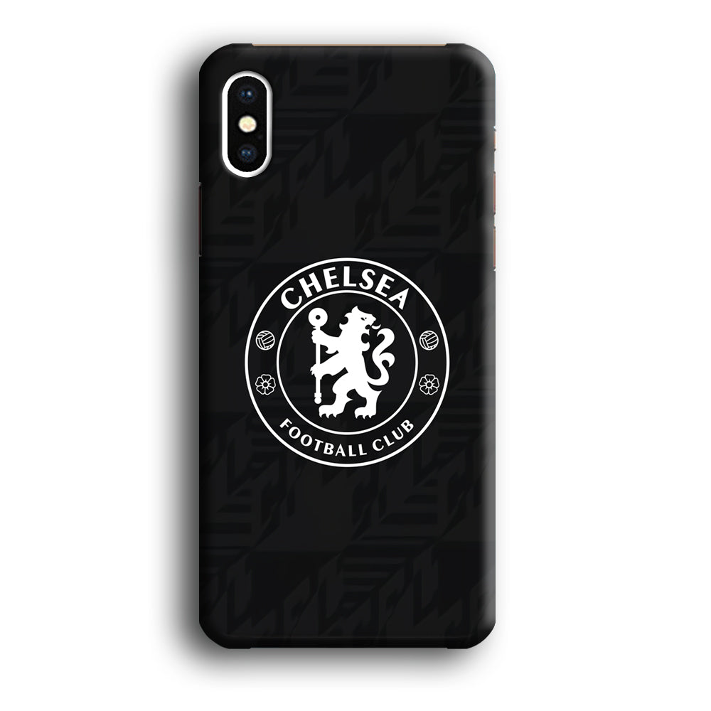Chelsea FC Pattern of Jersey iPhone XS Case