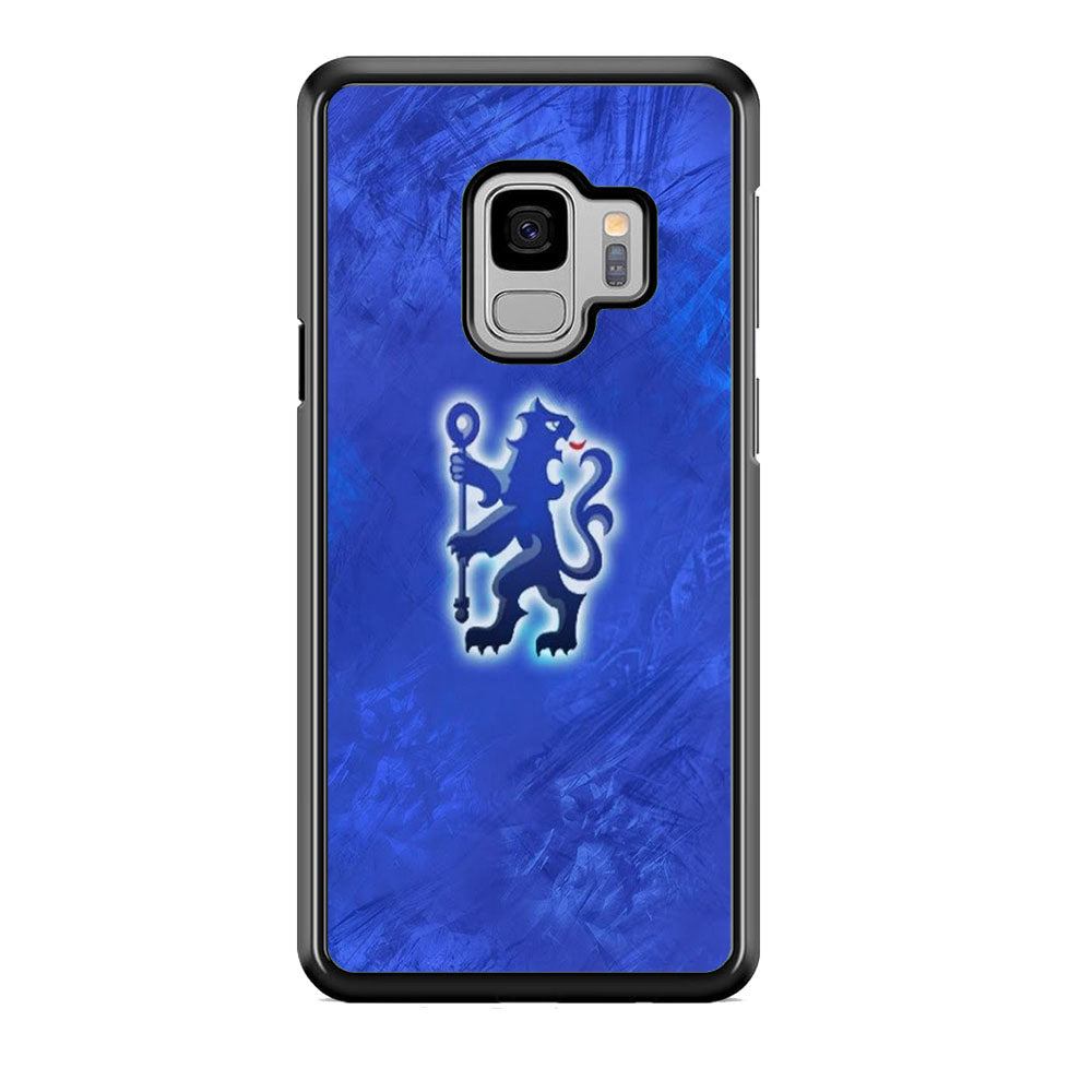 Chelsea FC Blue Glowing Logo Samsung Galaxy S9 Case