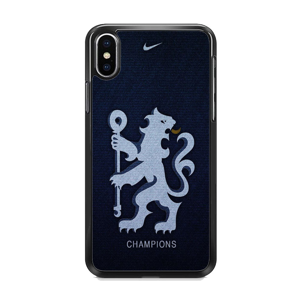 Chelsea FC Navy Champions iPhone Xs Case