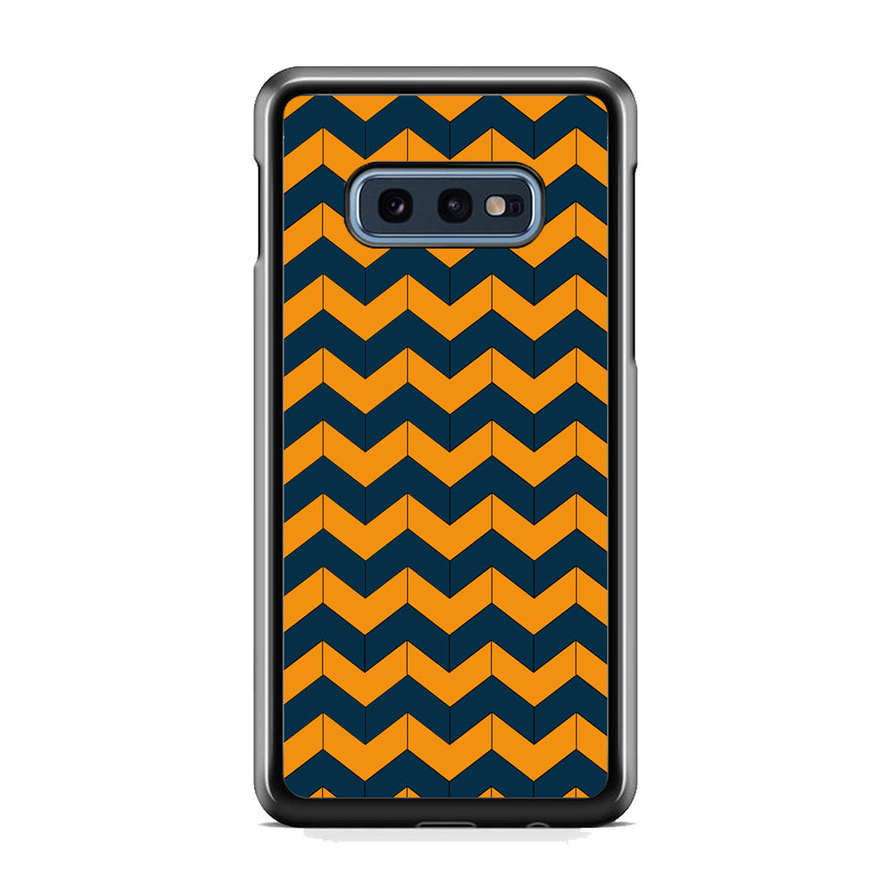 Chevron Arrow Blue Navy Orange Samsung Galaxy 10e Case
