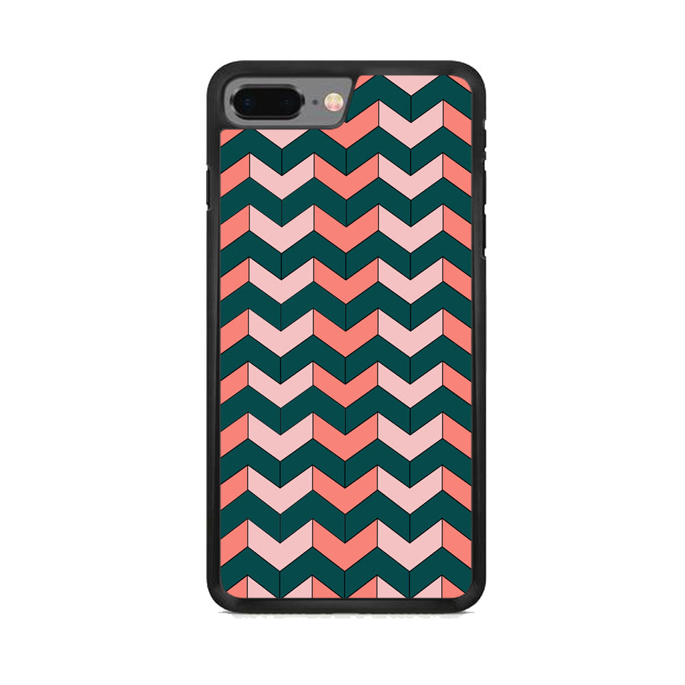 Chevron Arrow Soft And Green Colours iPhone 8 Plus Case
