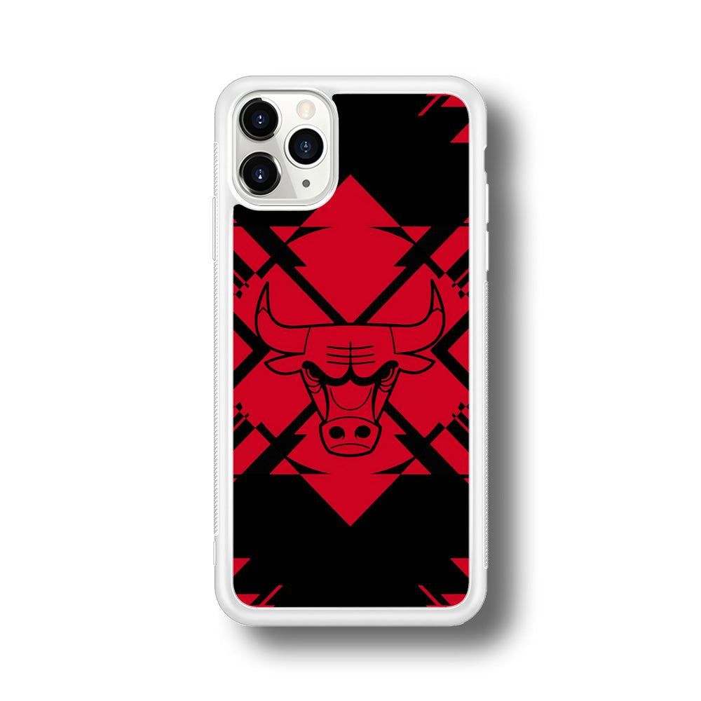 Chicago Bulls Aesthetic Shapes iPhone 11 Pro Case