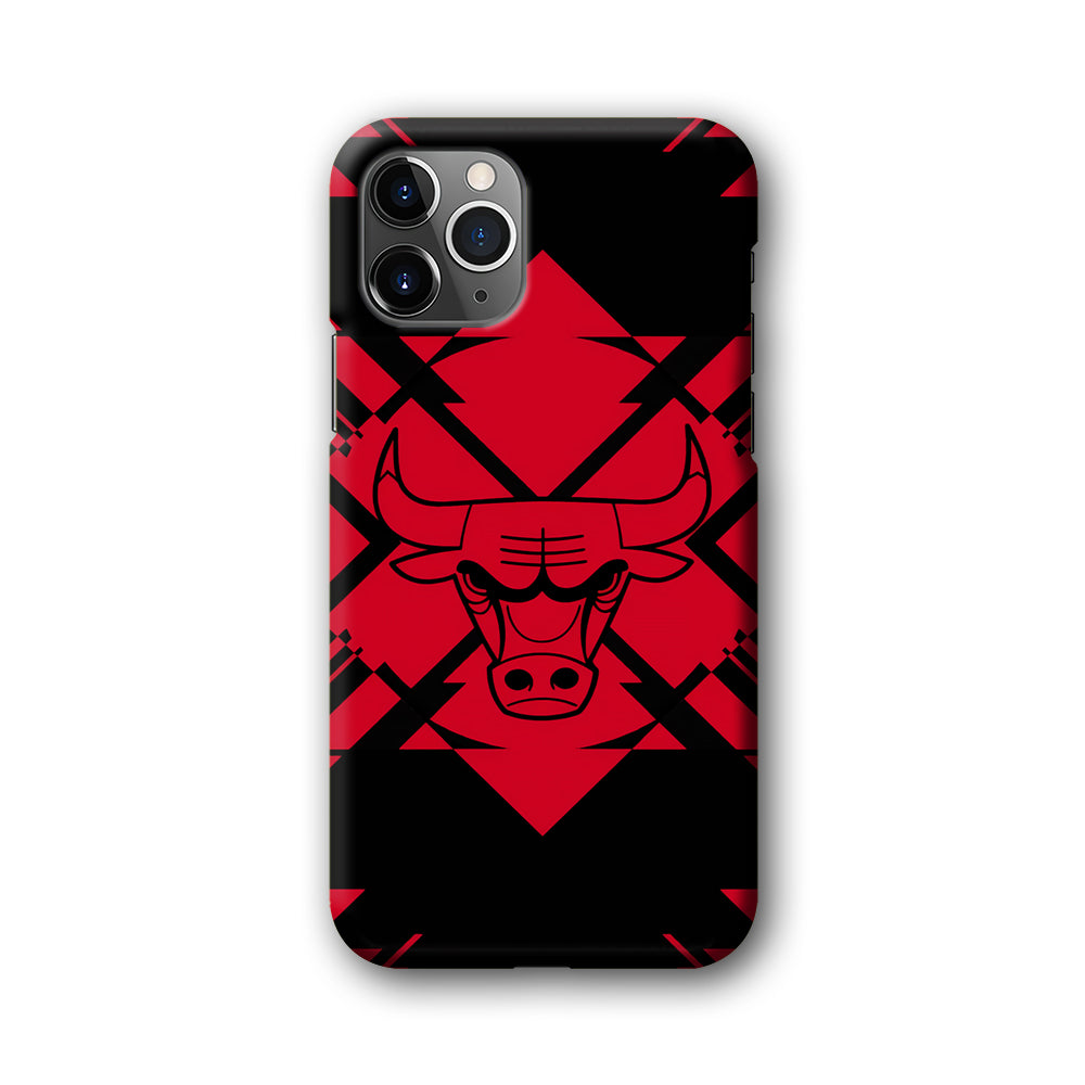 Chicago Bulls Aesthetic Shapes iPhone 11 Pro Case