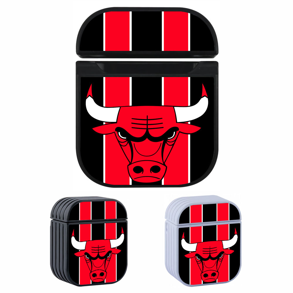 Chicago Bulls Team Hard Plastic Case Cover For Apple Airpods