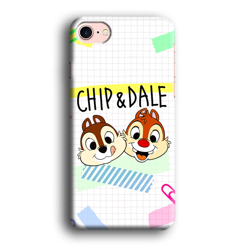 Chip And Dale Paper Clip Aesthetic iPhone 7 Case