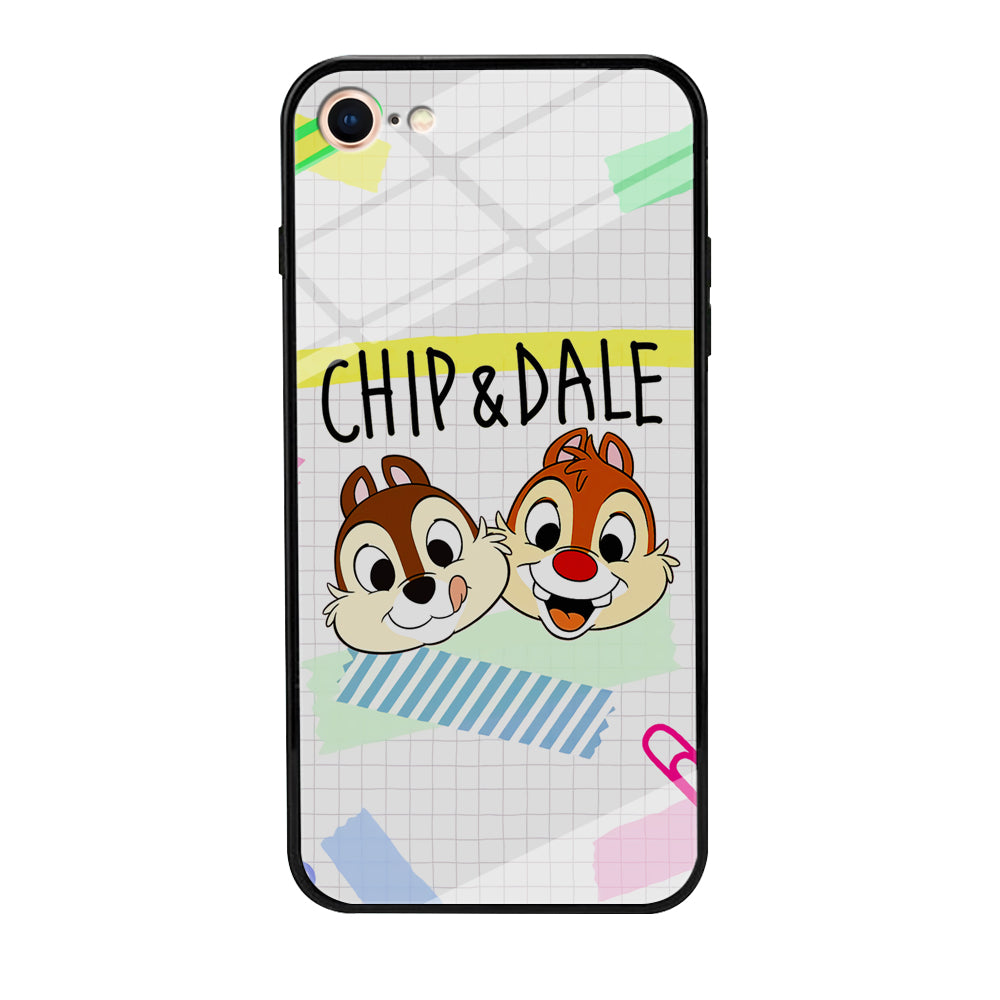 Chip And Dale Paper Clip Aesthetic iPhone 8 Case