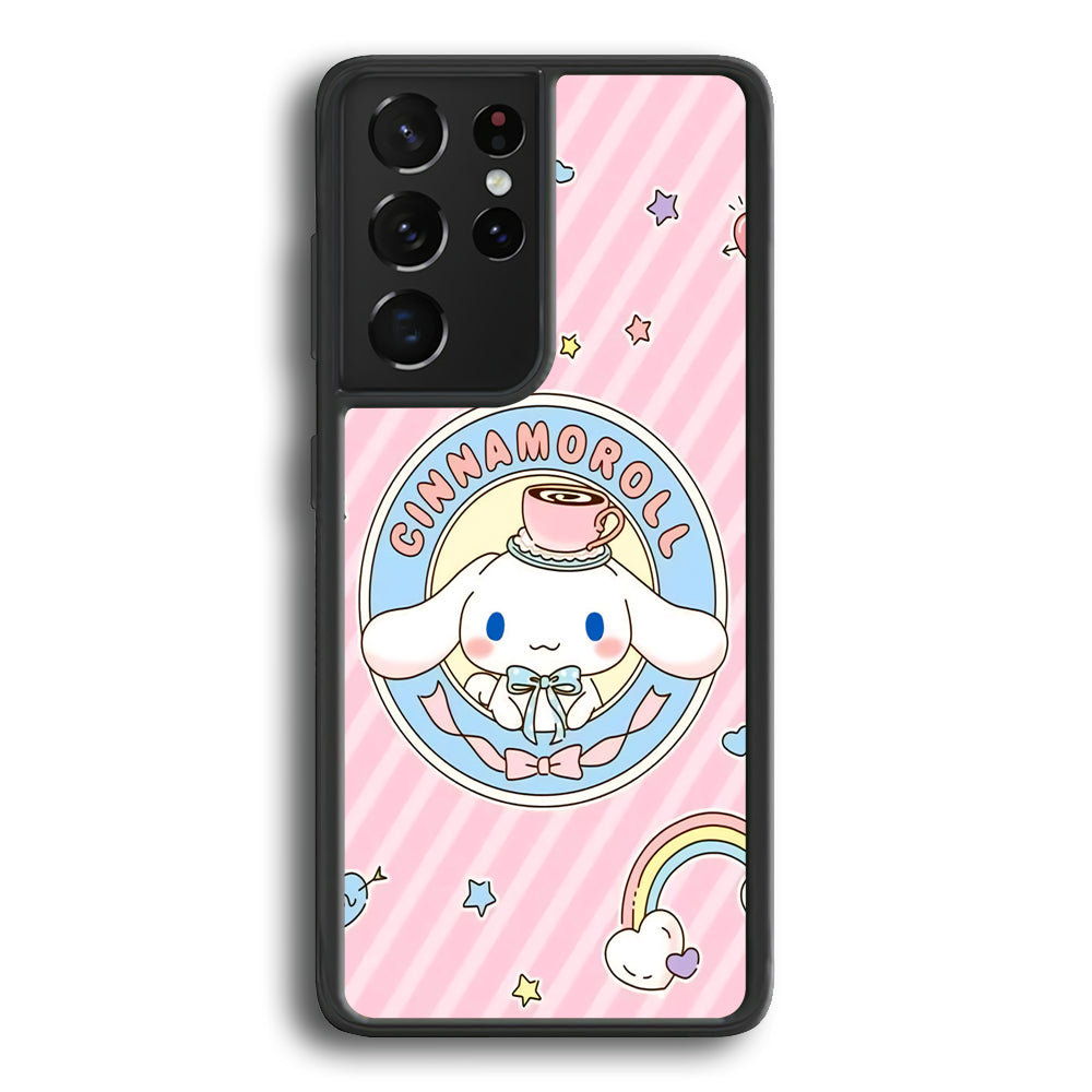 Cinnamoroll Enjoy Coffee Samsung Galaxy S21 Ultra Case - Ezzystore