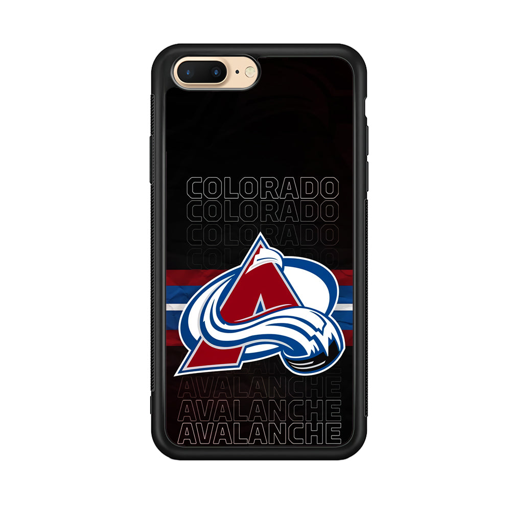 Colorado Avalanche Word Of Team iPhone 8 Plus Case