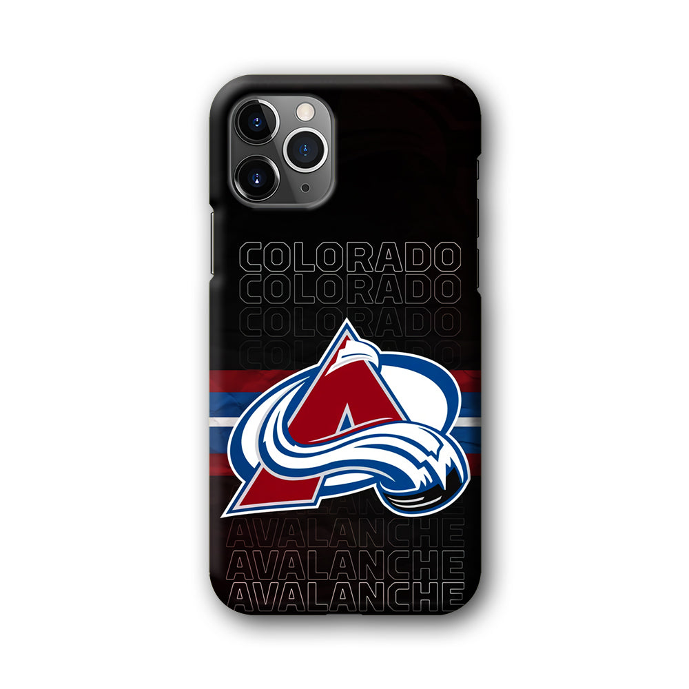 Colorado Avalanche Word Of Team iPhone 11 Pro Case