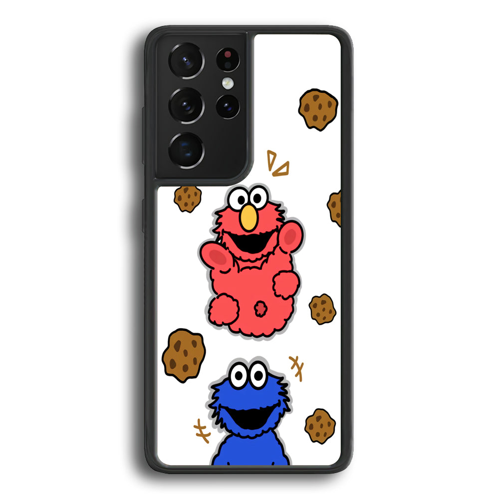 Cookie and Elmo Cookies Samsung Galaxy S21 Ultra Case - Ezzystore
