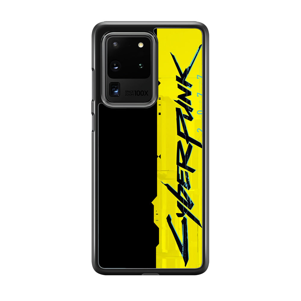 Cyberpunk Black Yellow Samsung Galaxy S20 Ultra Case