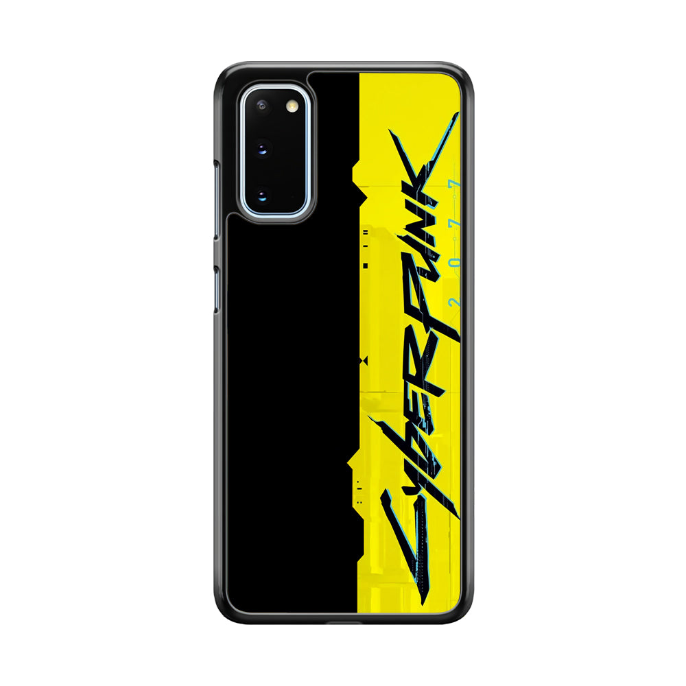 Cyberpunk Black Yellow Samsung Galaxy S20 Case