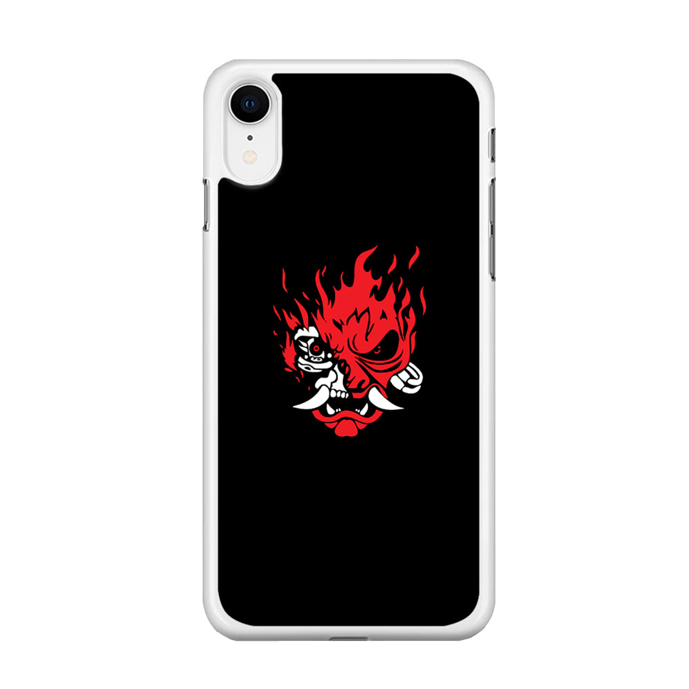 Cyberpunk Logo Black iPhone XR Case