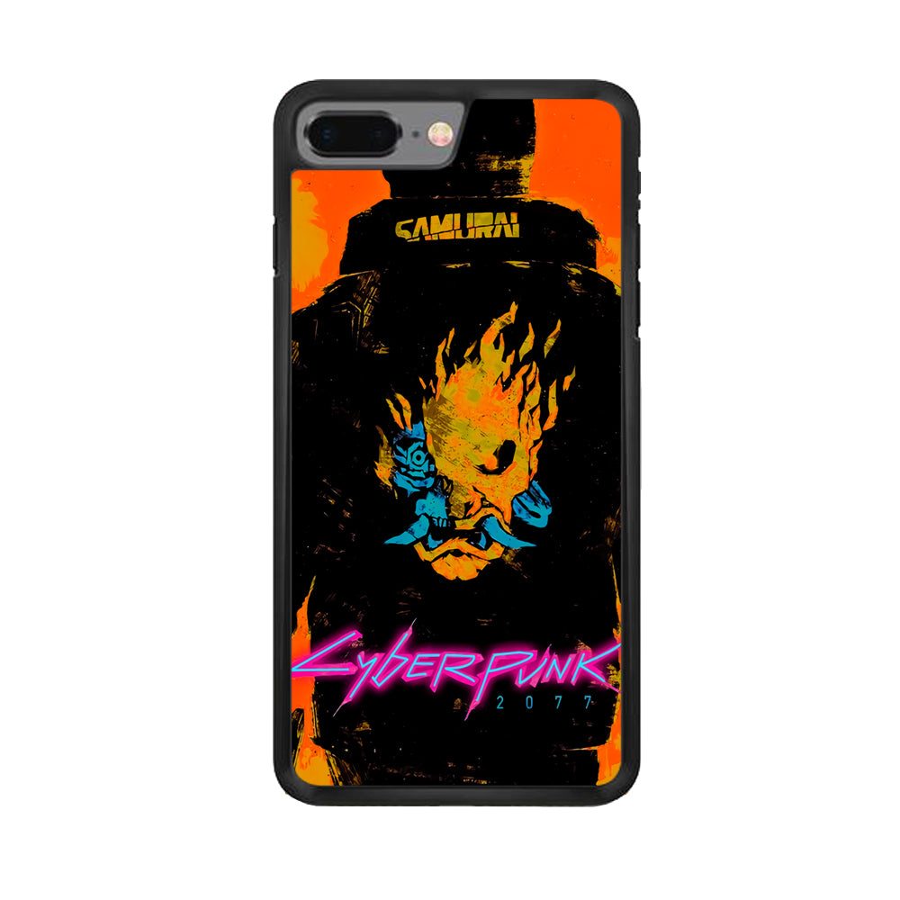 Cyberpunk Samurai Paint Art iPhone 8 Plus Case