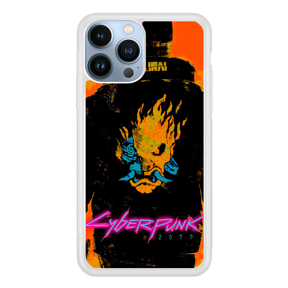 Cyberpunk Samurai Paint Art iPhone 13 Pro Max Case