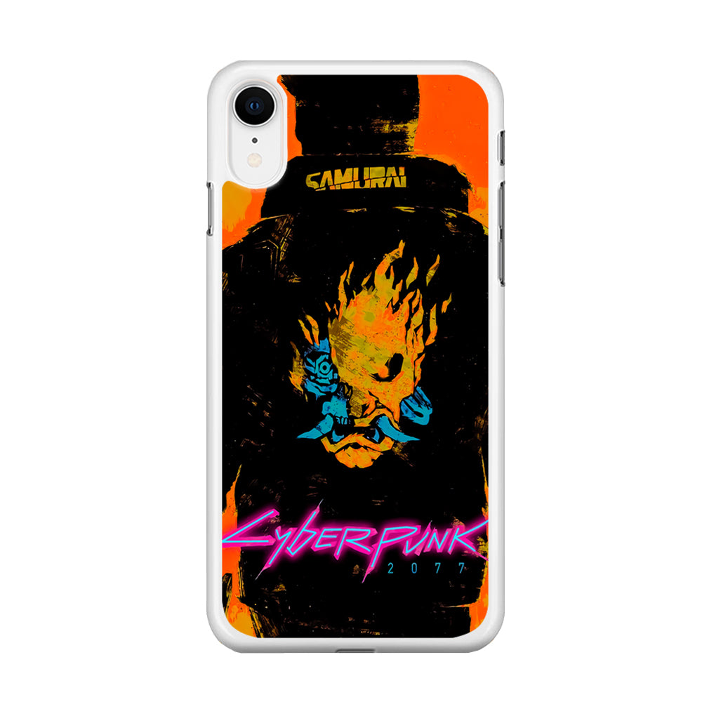 Cyberpunk Samurai Paint Art iPhone XR Case